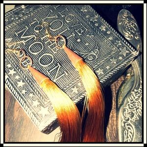 Women’s earrings Copper Silk Gold long tassel